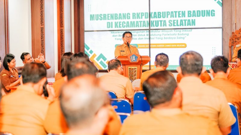 Buka Musrenbang 2026, Bupati Badung Dorong Akselerasi Infrastruktur Inklusif Di Kuta Selatan.