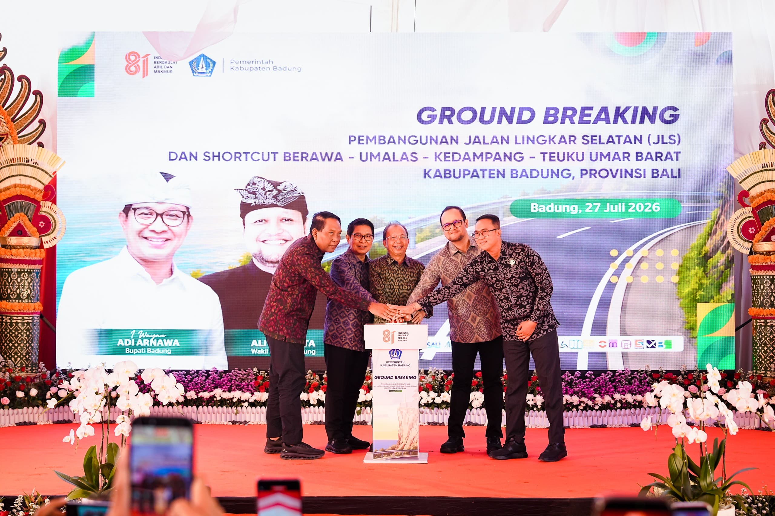 Badung Mulai Ground Breaking Jls Dan Shortcut Berawa–umalas–kedampang–teuku Umar Barat