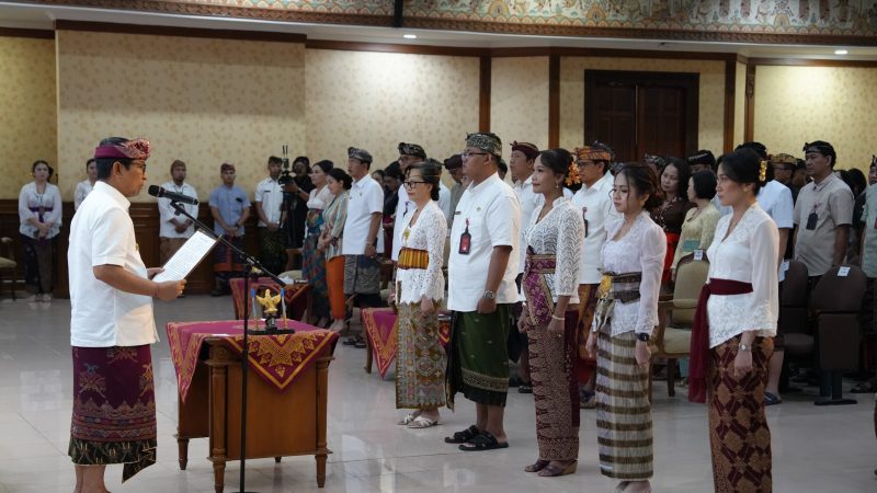 Lantik 163 Pejabat Pemkab Badung Bupati Adi Arnawa Tekankan Kinerja, Tanggung Jawab Dan Amanah Dalam Menjalankan Tugas